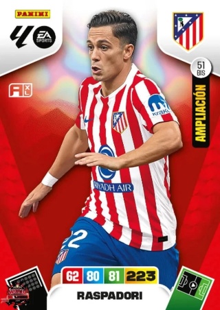 51bis Raspadori Atlético de Madrid Base/Ampliacion La Liga 2025/26 Panini