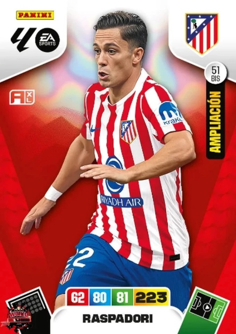 51bis Raspadori Atlético de Madrid Base/Ampliacion La Liga 2025/26 Panini