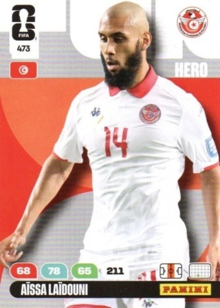 473 Aissa Laidouni Tunisia Hero Panini FIFA World Cup 2026