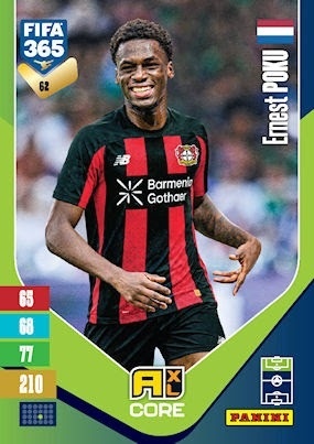 62 Ernest Poku Bayer 04 Leverkusen Base FIFA 365 2027