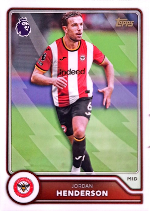 69 Jordan Henderson Brentford Base Topps Premier League 2026/27