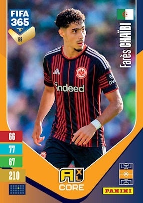 69 Farès Chaïbi Eintracht Frankfurt Base FIFA 365 2027