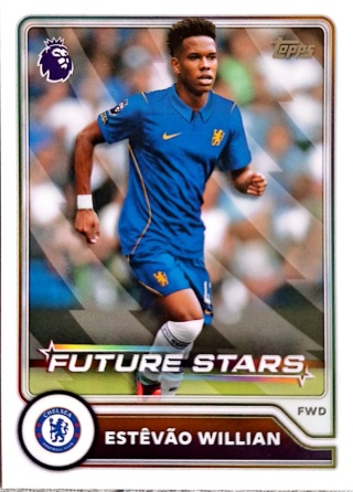 8 Estêvão Willian Chelsea Future Stars Topps Premier League 2026/27