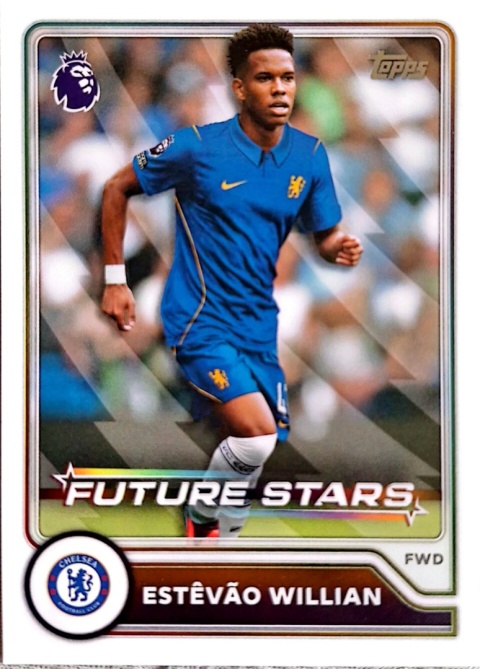 8 Estêvão Willian Chelsea Future Stars Topps Premier League 2026/27