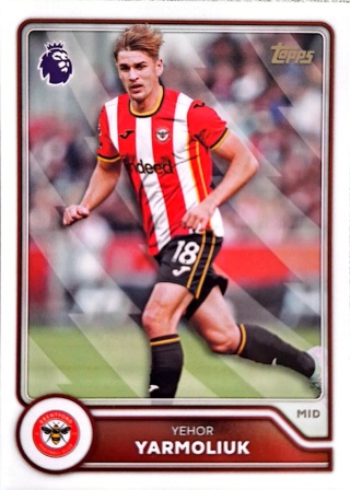 71 Yehor Yarmolyuk Brentford Base Topps Premier League 2026/27