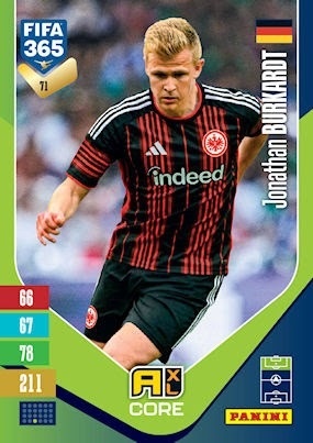 71 Jonathan Burkardt Eintracht Frankfurt Base FIFA 365 2027