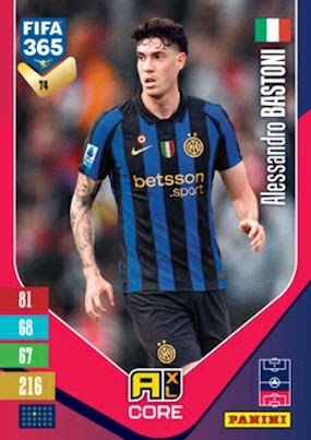 074 Alessandro Bastoni Inter Base FIFA 365 2027