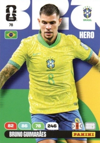 78 Bruno Guimaraes Brazil Hero Panini FIFA World Cup 2026