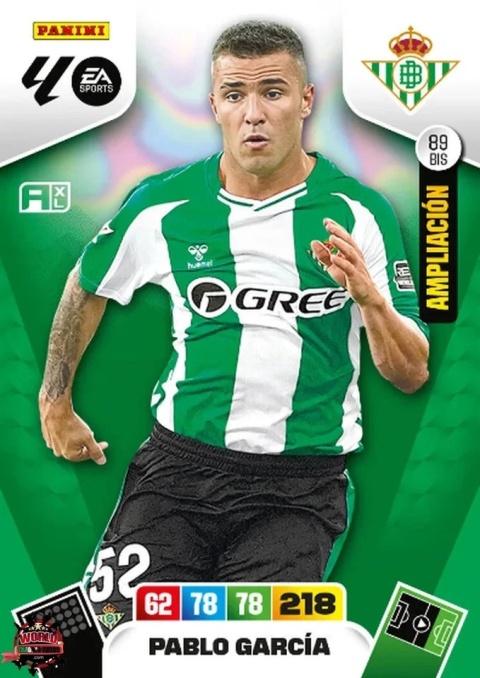 89bis Pablo Garcia Real Betis Base/Ampliacion La Liga 2025/26 Panini