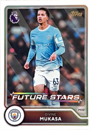 16 Divine Mukasa Manchester City Future Stars Topps Premier League 2026/27