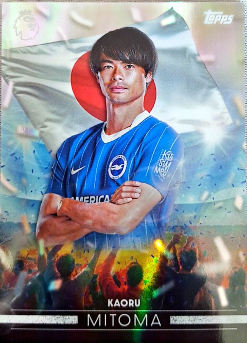 FF8 Kaoru Mitoma Brighton Flying the Flag Topps Premier League 2026/27