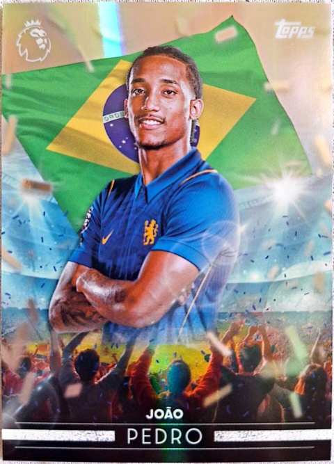FF10 João Pedro Chelsea Flying the Flag Topps Premier League 2026/27
