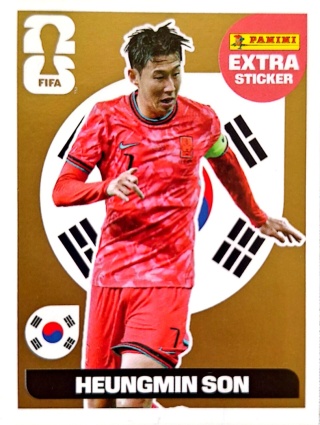 HS Heung-min Son South Korea Extra / Base Gold Naklejki FIFA World Cup 2026 Panini