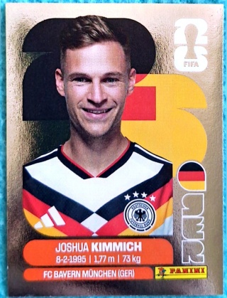 GER-P10 Joshua Kimmich Niemcy Parallel Naklejki FIFA World Cup 2026 Panini