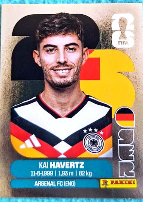 GER-P17 Kai Havertz Niemcy Parallel Naklejki FIFA World Cup 2026 Panini