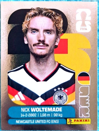 GER-P20 Nick Woltemade Niemcy Parallel Naklejki FIFA World Cup 2026 Panini
