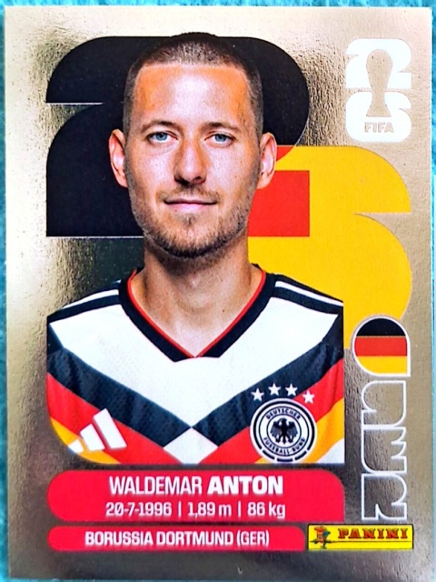 GER-P7 Waldemar Anton Niemcy Parallel Naklejki FIFA World Cup 2026 Panini