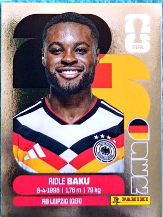 GER-P8 Ridle Baku Niemcy Parallel Naklejki FIFA World Cup 2026 Panini