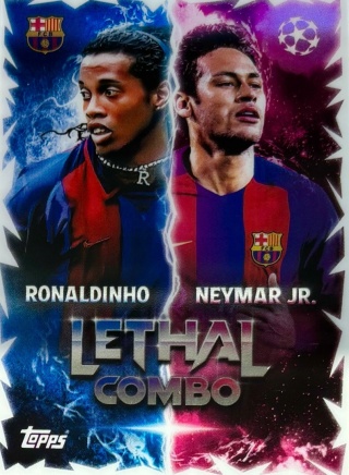 LC-RN Ronaldinho / Neymar Jr FC Barcelona Lethal Combo Match Attax 2025/26