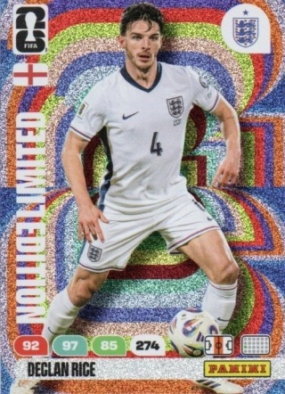 LE-DR Declan Rice England Limited Edition Panini FIFA World Cup 2026