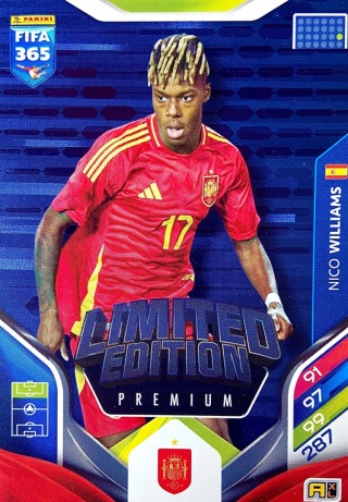 LEP-NW Nico Williams Hiszpania Limited Edition / Premium Panini FIFA 365 2026