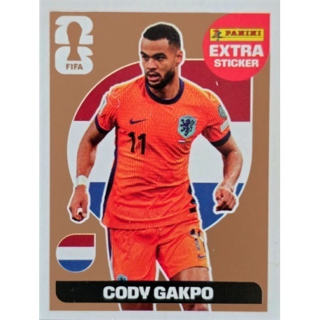 CG Cody Gakpo Netherlands Extra / Base Naklejki FIFA World Cup 2026 Panini