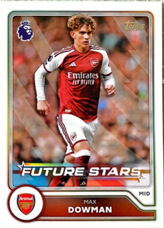 1 Max Dowman Arsenal Future Stars Topps Premier League 2026/27
