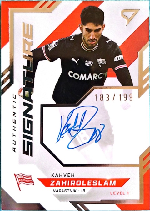 Sportzoo Ekstraklasa 2025/26 Authentic Signature Kahveh Zahiroleslam 183/199 Cracovia