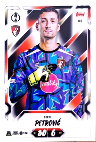 100 Djordje Petrović Bournemouth Base Match Attax 2026/27
