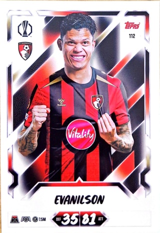 112 Evanilson Bournemouth Base Match Attax 2026/27