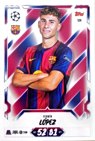 124 Fermín López FC Barcelona Base Match Attax 2026/27