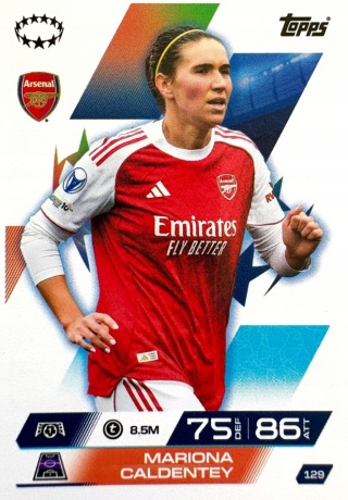 129 Caldentey Arsenal UEFA Women's Match Attax Extra 2025/26