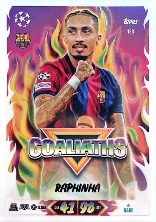 133 Raphinha FC Barcelona Goaliaths Match Attax 2026/27