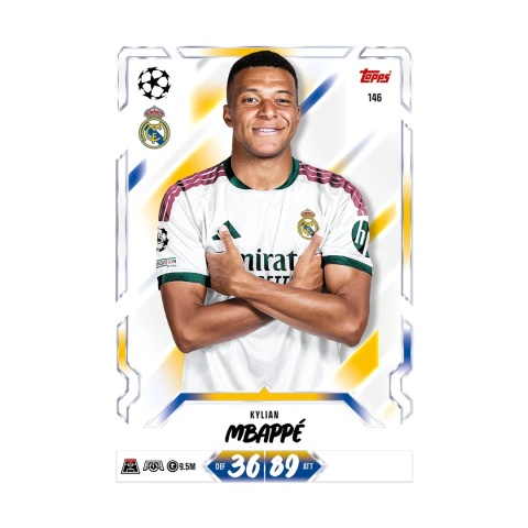 146 Kylian Mbappé Real Madryt Base Match Attax 2026/27