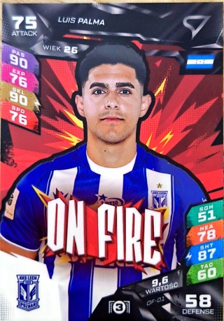 OF-01 Luis Palma On Fire Lech Poznań Sportzoo Duel PKO BP Ekstraklasa 2026/27