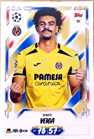 157 Renato Veiga Villarreal CF Base Match Attax 2026/27
