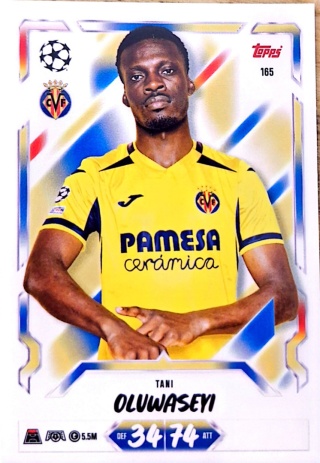 165 Tani Oluwaseyi Villarreal CF Base Match Attax 2026/27
