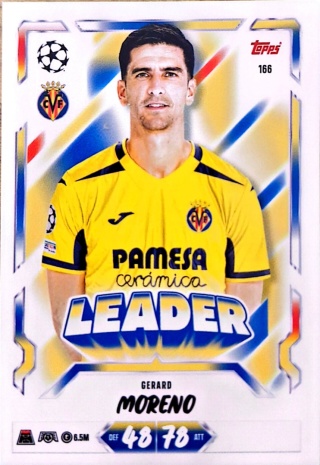 166 Gerard Moreno Villarreal CF Leader Match Attax 2026/27