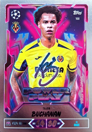 168 Tajon Buchanan Villarreal CF Power Play Signature Style Match Attax 2026/27