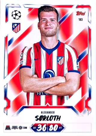 183 Alexander Sørloth Atletico Madryt Base Match Attax 2026/27