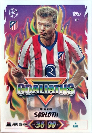 187 Alexander Sørloth Atletico Madryt Goaliaths Match Attax 2026/27