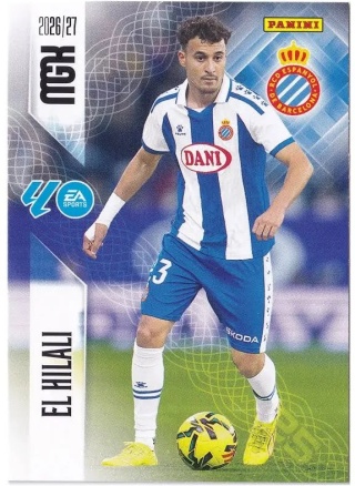 166 El Hilali RCD Espanyol Base card La Liga Megacrack 2026/27