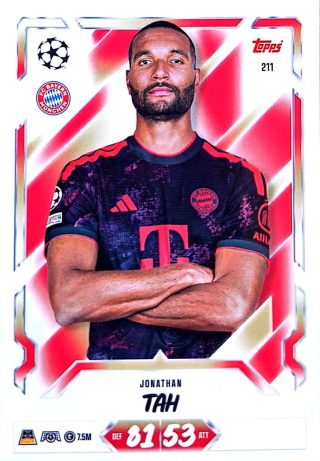211 Jonathan Tah FC Bayern Base Match Attax 2026/27