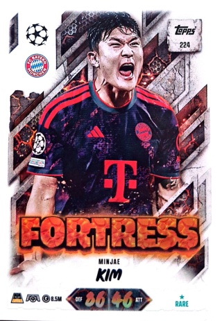 224 Min-jae Kim FC Bayern Fortress Match Attax 2026/27