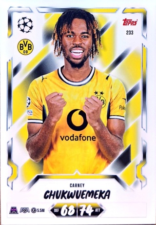 233 Carney Chukwuemeka Borussia Dortmund Base Match Attax 2026/27