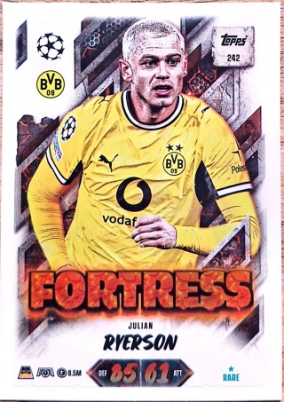 242 Julian Ryerson Borussia Dortmund Fortress Match Attax 2026/27