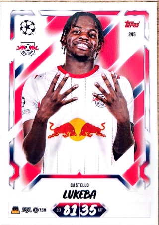 245 Castello Lukeba RB Leipzig Base Match Attax 2026/27