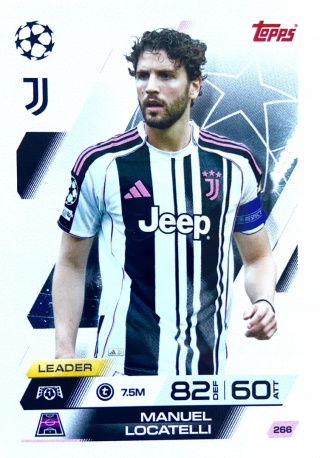 266 Manuel Locatelli Juventus Base Match Attax 2025/26