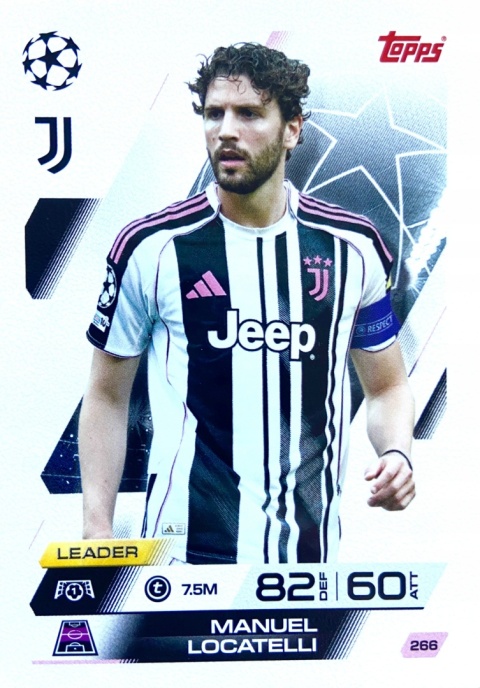 266 Manuel Locatelli Juventus Base Match Attax 2025/26