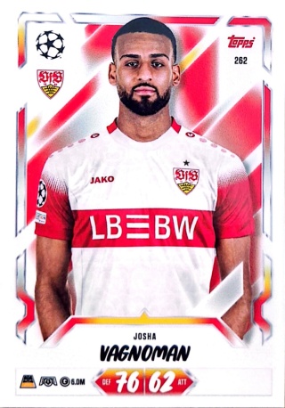 262 Josha Vagnoman VfB Stuttgart Base Match Attax 2026/27